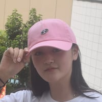 「レコードワッペンコットンキャップ」ライトピンク F 2023SS新色 東京服飾専門学校学生チョイス