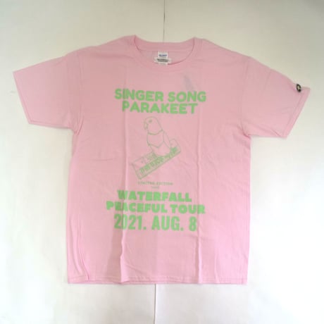 「インコピアノ/シンセサイザー」鳥ツアーTシャツ  ピンク　S/M/L　WATERFALLオリジナル