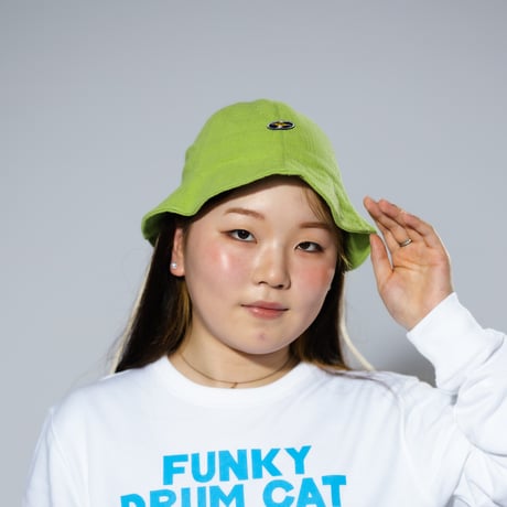 「レコードワッペン紐付きチューリップハット」 グリーン　F　2023SS　新作　WATERFALL