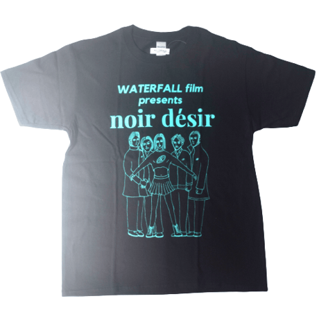架空の フランス映画『Noir Desir ノワール・デジール』Tシャツ  ブラック　S/M/L/XL　WATERFALL