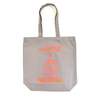 「猫アンプ」猫ツアートートバック レコードバッグ  グレー　F　 WATERFALLオリジナル限定商品