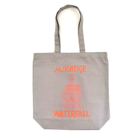 「猫アンプ」猫ツアートートバック レコードバッグ  グレー　F　 WATERFALLオリジナル限定商品