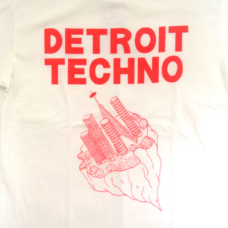 「デトロイトテクノTシャツ（DETROIT TECHNO）」ホワイト S/M/L 2022SS 新色 WATERFALL