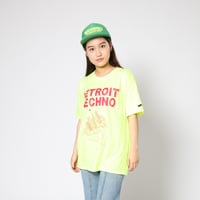 「デトロイトテクノTシャツ（DETROIT TECHNO）」蛍光イエローS/M/L 2022SS新色WATERFALL