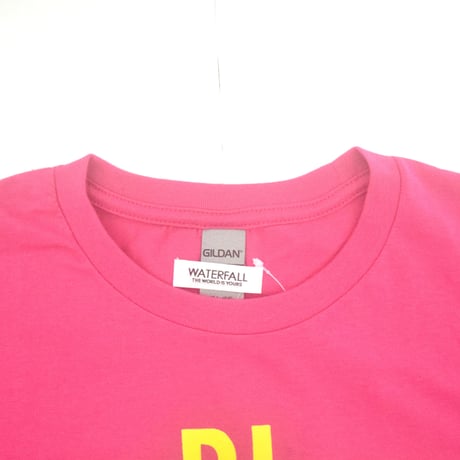 「DJ猫」レコードワッペン猫ツアーTシャツ 2023SS 新色 ピンク S/M/L/XL WATERFALL限定商品