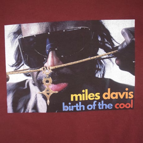 「MILES DAVIS」ボルドー ジャズスウェット（写真家・内山繁氏コラボ） WATERFALL　S/ M/ L/ XL