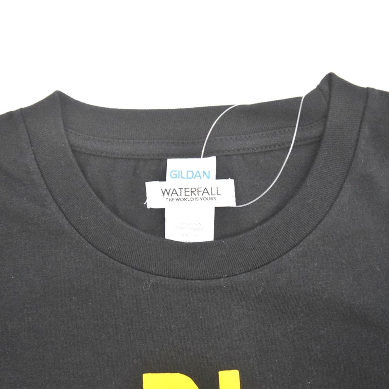 DJ猫」レコードワッペン猫ツアーTシャツ ブラック S/M/L WATERFALL