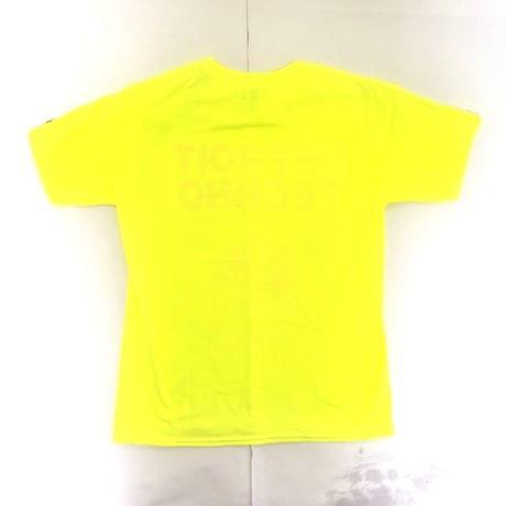 「デトロイトテクノTシャツ（DETROIT TECHNO）」蛍光イエローS/M/L 2022SS新色WATERFALL