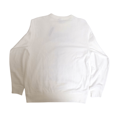 「猫ドラム」レコードワッペン猫ツアースウェット  ホワイト M/L/XL WATERFALLオリジナル商品