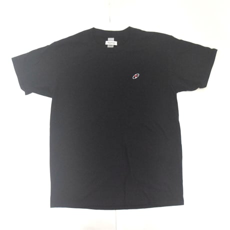 「レコードワッペン半袖Tシャツ（ELECTRIC FLOWER）」 ブラック S/M/L　夏新作　WATERFALL