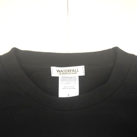 架空の フランス映画『Noir Desir ノワール・デジール』長袖Tシャツ  ブラック S/M/L WATERFALL