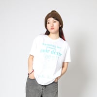 架空の フランス映画『Noir Desir ノワール・デジール』Tシャツ  ホワイト　S/M/L/XL　WATERFALL