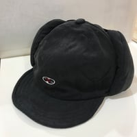 「レコードワッペン中綿フライトキャップ」ブラック　F　2025AW新作　WATERFALL