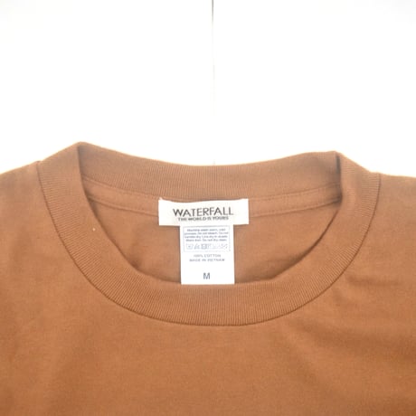 架空の フランス映画『Noir Desir ノワール・デジール』長袖Tシャツ  キャメル S/M/L WATERFALL
