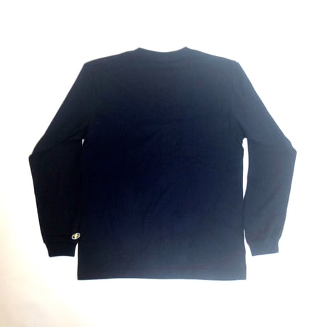 「デトロイトテクノ長袖Tシャツ（DETROIT TECHNO）」ネイビー S/M/L/XL 新色 WATERFALL
