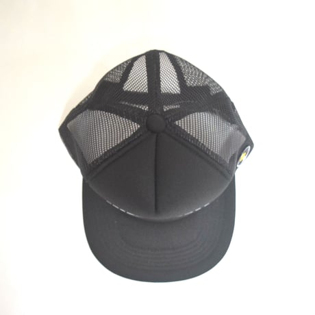 「レコードワッペンロゴメッシュキャップ」　ブラック　F　2021春夏　復刻　WATERFALL