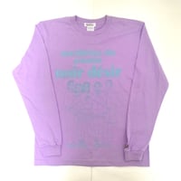 架空の フランス映画『Noir Desir ノワール・デジール』長袖Tシャツ  パープル S/M/L WATERFALL