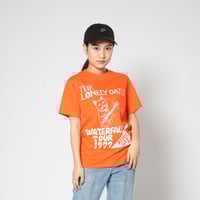 「猫バンド」レコードワッペン猫ツアーTシャツ 2022SS新色 オレンジ S/M/L WATERFALL限定品