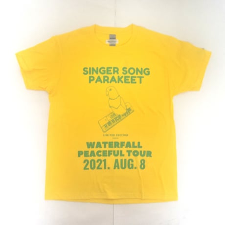「インコピアノ/シンセサイザー」鳥ツアーTシャツ   2023SS 新色 イエロー S/M/L WATERFALL