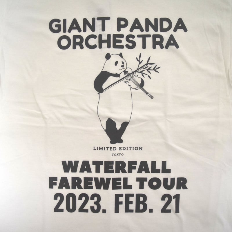 シャンシャンバイオリン」パンダツアーTシャツ ホワイト S/M/L/XL