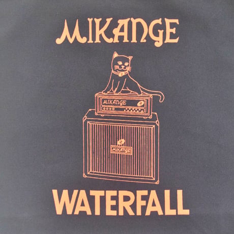 「猫アンプ」猫ツアートートバック レコードバッグ 　ネイビー　F　 WATERFALL