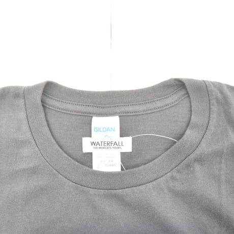 「猫ドラム」レコードワッペン猫ツアーTシャツ  2022SS新色チャコール S/M/L WATERFALL限定商品