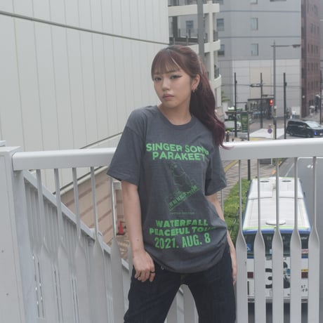「インコピアノ/シンセサイザー」鳥ツアーTシャツ   24SS 新色 Hグレー S/M/L/XL WATERFALL