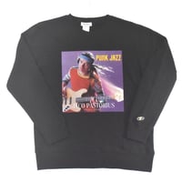 「JACO PASTORIUS」ブラック ジャズスウェット（写真家・内山繁氏撮） WATERFALL S/ M/ L/ XL