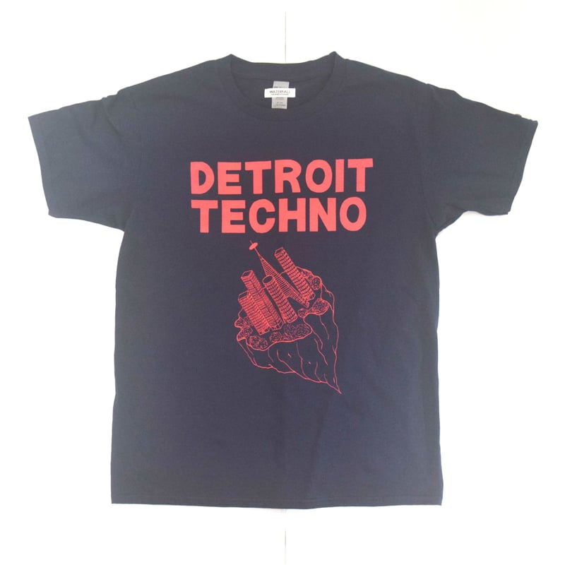デトロイトテクノTシャツ（DETROIT TECHNO）」ネイビー S/M/L 2022SS
