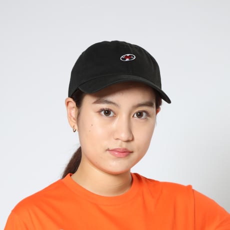 「レコードワッペンコットンキャップ」　ブラック　F　2019AW　新作　WATERFALL