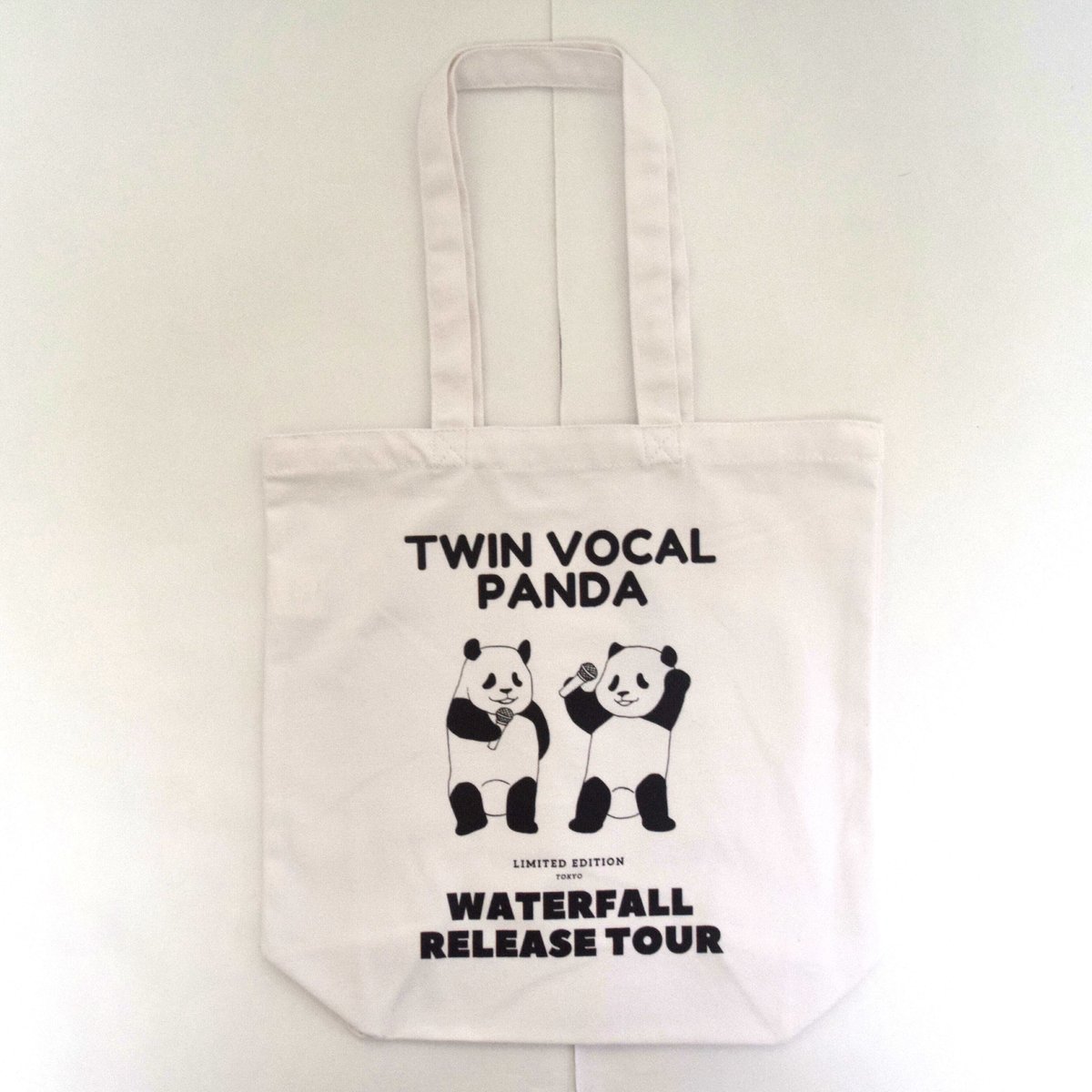 双子パンダ」ツインボーカルツアートートバック レコードバッグ  