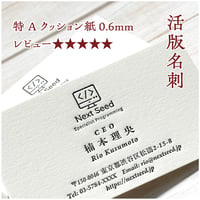 活版名刺【紙に刻まれる立体感】 大学教授｜映画監督｜弁護士｜公認会計士｜医師｜税理士｜司法書士｜政治家｜国会議員｜クリエーター｜コンサル｜講師