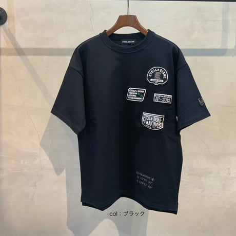 2501120 ユニセックスワッペン半袖Tシャツシャツ