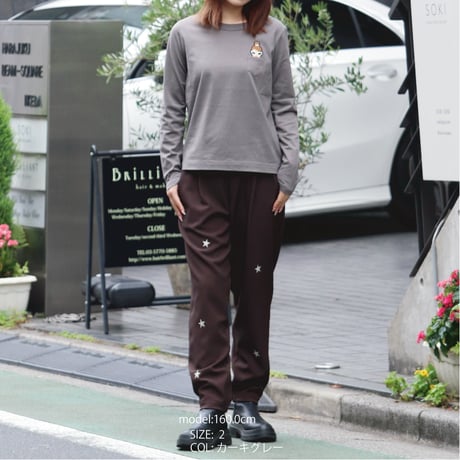 2407110 クリスタルキャサリンクルーネックロンT