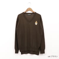 2205209 Vネックキャサリン綿カシミヤPO