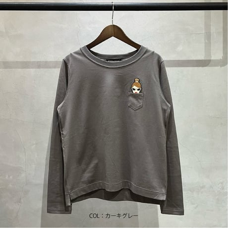 2407110 クリスタルキャサリンクルーネックロンT