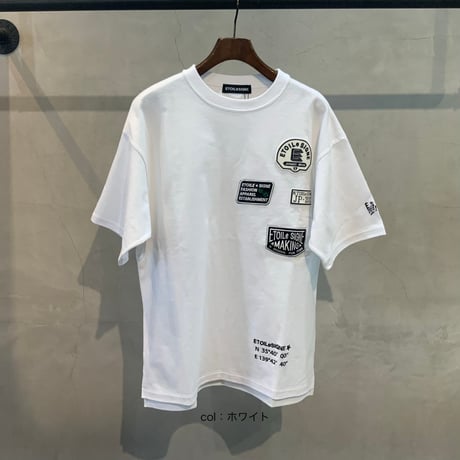2501120 ユニセックスワッペン半袖Tシャツシャツ