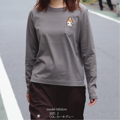 2407110 クリスタルキャサリンクルーネックロンT