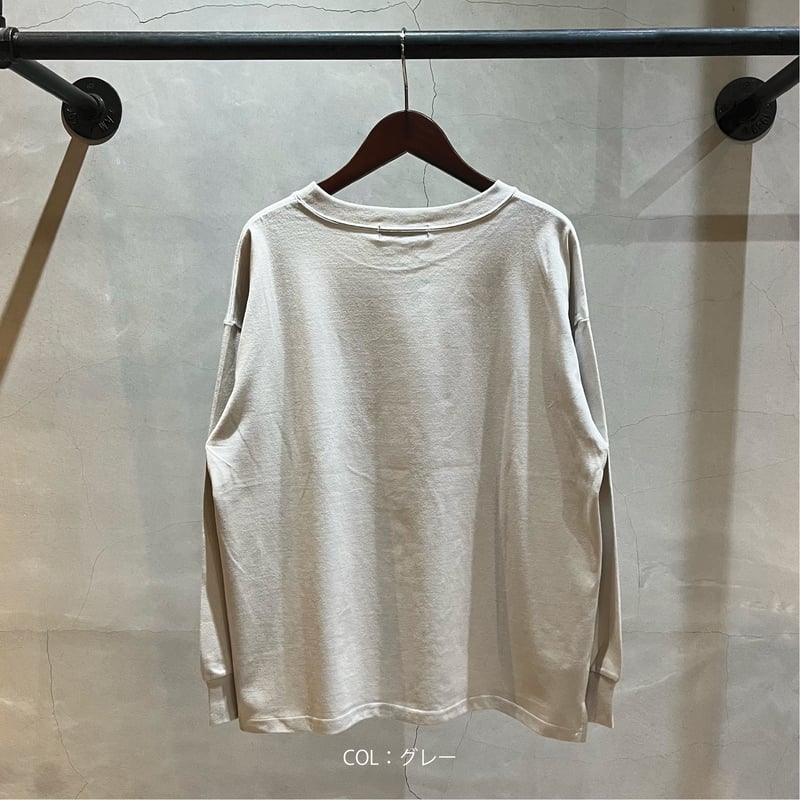 craigfiestaロンT ベアピグメントプリントロングスリーブTシャツ