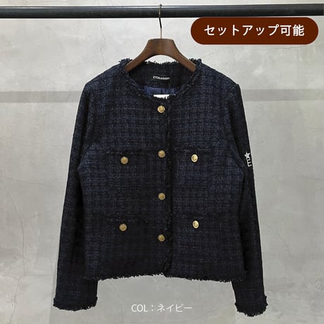 2407901 ツイードショートジャケット