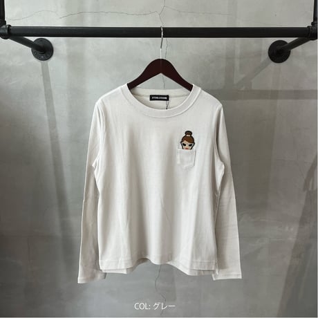 2407110 クリスタルキャサリンクルーネックロンT