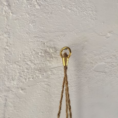 Hanging Planter Pot   (Natural/White)
