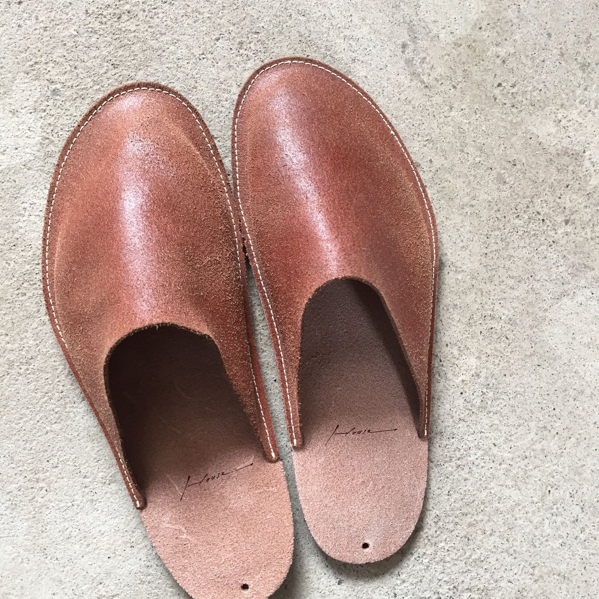 レザールームシューズ(底付き:受注製作) | On the river WEB STORE