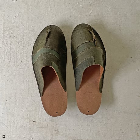 継ぎ接ぎ端布のルームシューズ　L / M