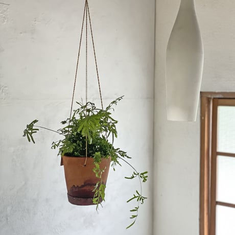 Hanging Planter Pot   (Natural/White)