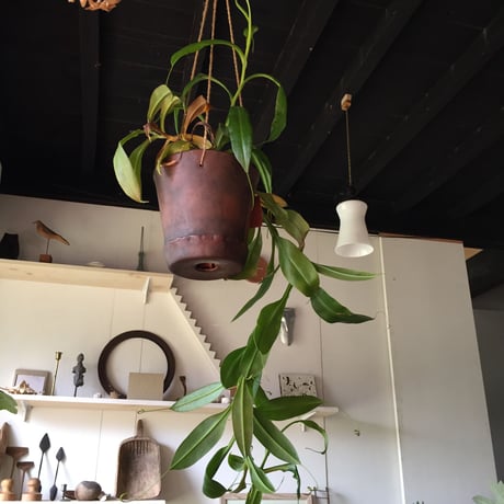 Hanging Planter Pot   (Natural/White)