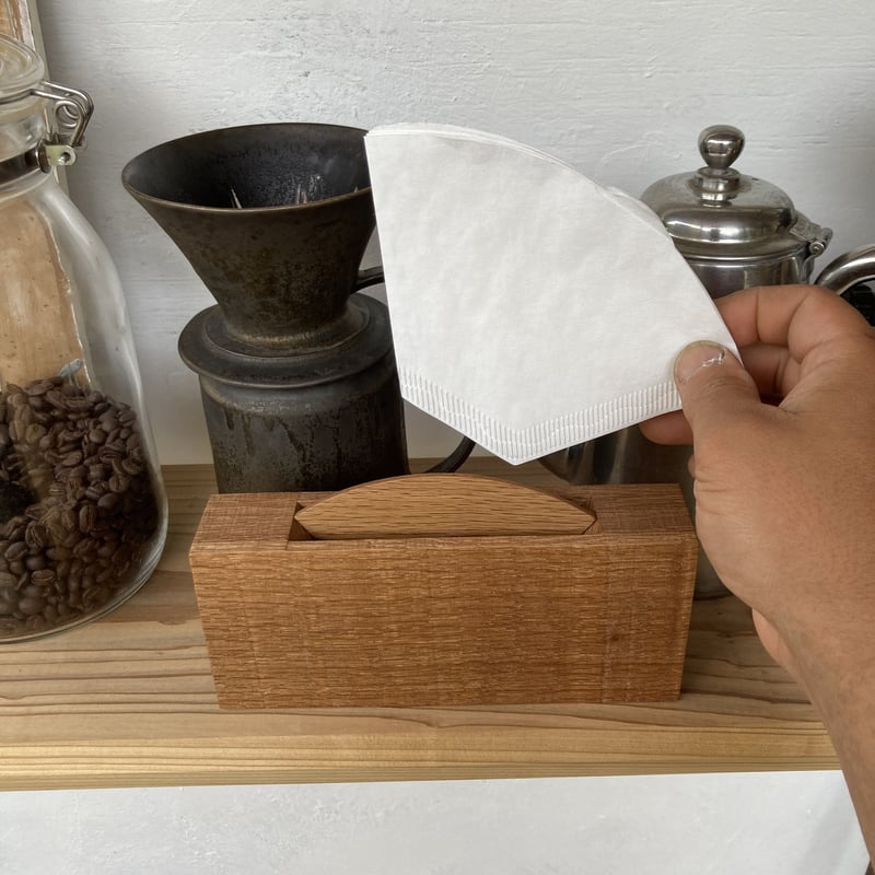 【オークション】タナベヨシミ　コーヒーフィルターホルダー オークション】タナベヨシミ コーヒーフィルターホルダー 週末