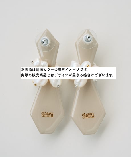 ２連しずく型マーブル【ピアス/イヤリング】a,b
