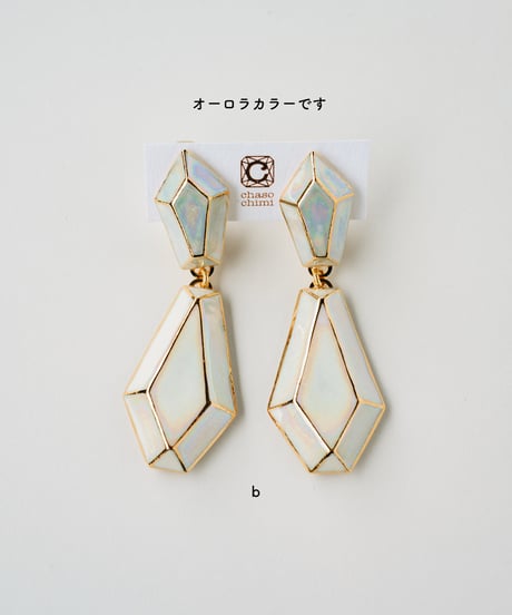 ２連しずく型【イヤリング】a~c