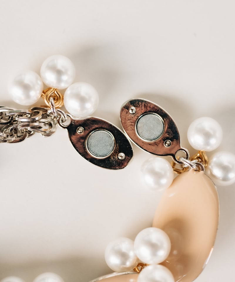 細縁マーブルブレスレット 18cm/マグネットクラスプ | chasochimi